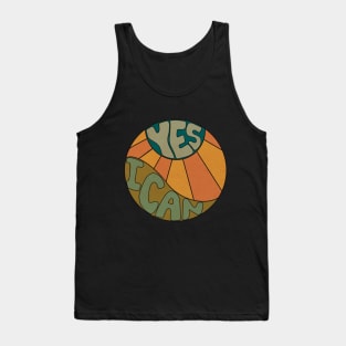 Retro arsthetic Yes I Can Tank Top